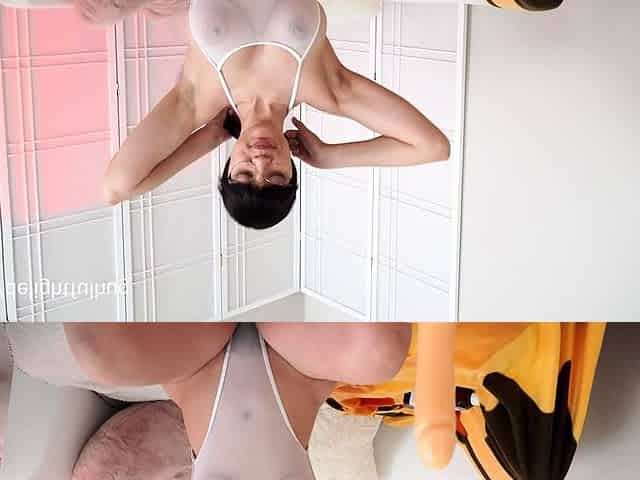 Beautiful brunette with big boobs jerk off instrucions