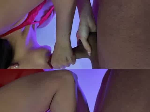 en lingerie je suce son bel engin