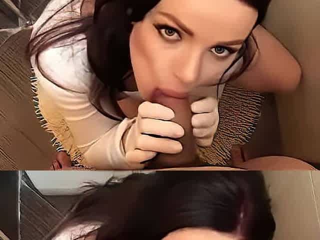 Step Sister Loves To Wear Gloves And Swallow Cum, featuring Luna Roulette