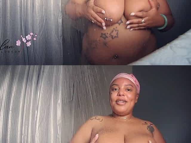 BBW Goddess Shower Tits