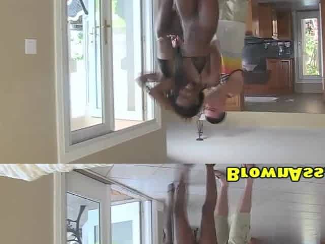 Constricted booty black hotties swapping some cum