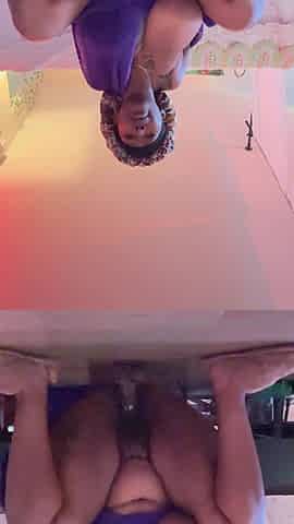 Sexy Big Tit Ebony Ride Her Pussy Hard with Huge Dildo