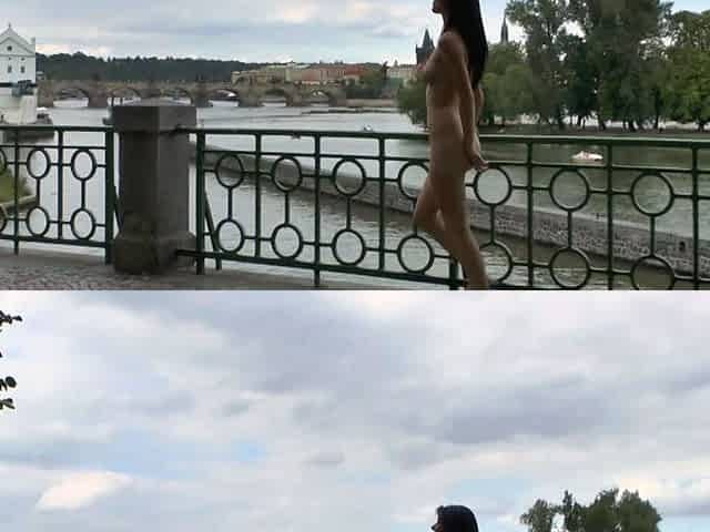 Real amateur babe outdoors getting hot outdoors in hd