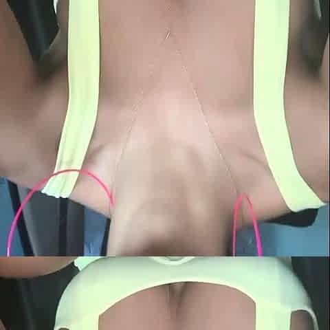 Busty brunette solo masturbation