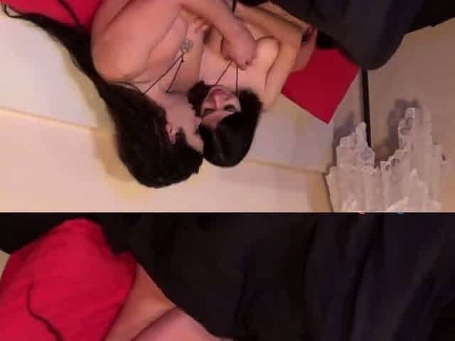 Melody Teases with Big Tits, Ends in Cumshot