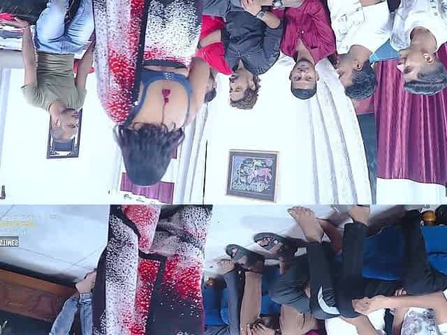 Desi Mallu Bhabhi Fucks by Six Stranger Boys When Her Husband Not at Home