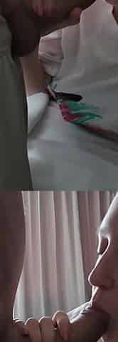 23cm Thick Cock Cums All Over Petite Girls Natural Tits