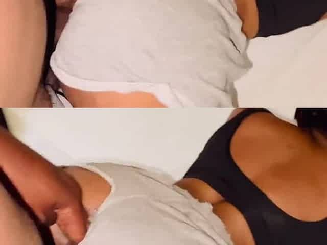 He Putt a Hole in My Shorts Just so He Can Fuck Me Slut Next Door Backshot