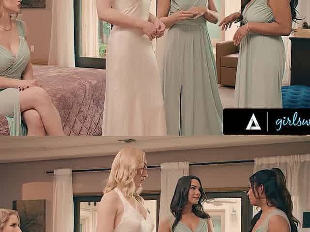 Horny Bridesmaids Gangbang Hot Bride