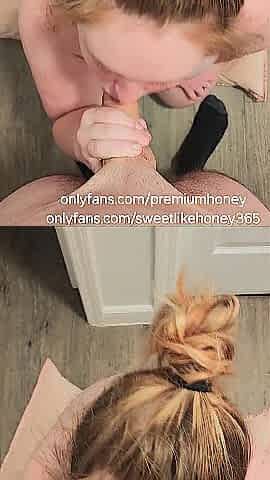 Hunny Rae gives a oral pleasure and gets drilled from behind