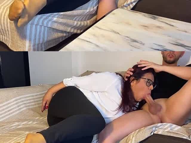 THE SUPERLATIVELY GOOD BLOW JOB OF YOUR LIFE WITH FOOT FETISH!