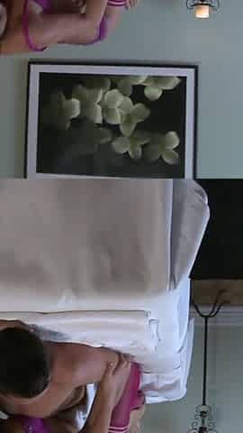 Asian slut with a hot pussy gives a massage to the client's cock