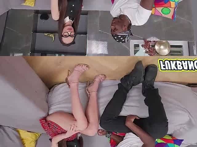 Latino Cutie Sofiya Erslova Taking 1st Time for a Large Ebony Shlong in the Butt