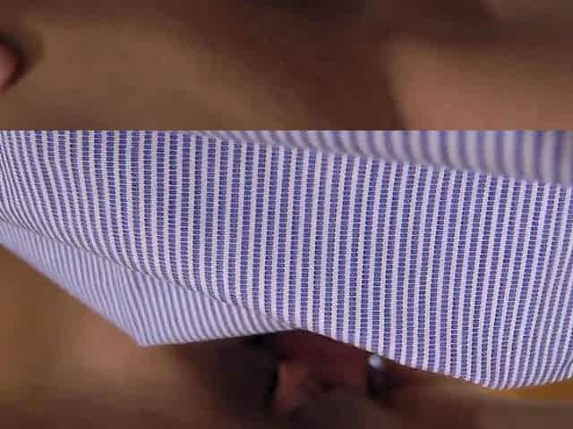 POV blowjob footjob handjob with Karla Kush eating cum