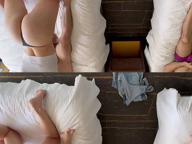 Double Creampie - Wife Daybed Hoping Between 2 Lads And Getting Biggest Sloppy Se