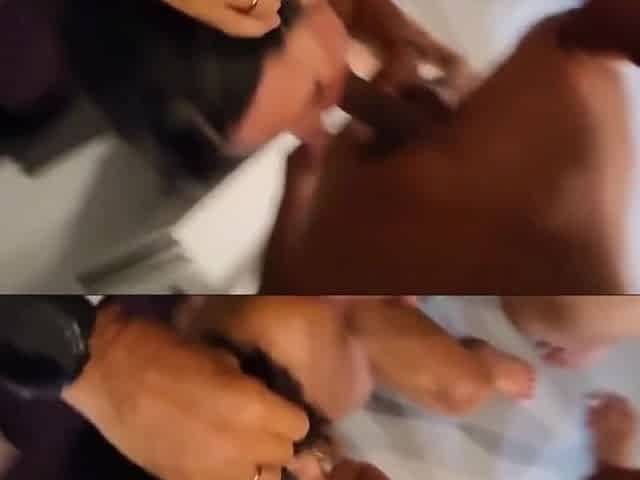 les fellations en duo et tri d une jolie mature