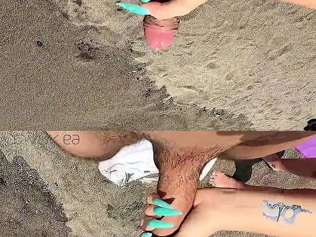 Sucking Schlong On The Public Beach - Hotel Room Sex After