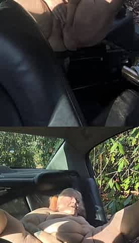 The Actual Game Is to Masterbate in Back of Car While Stranger Watches