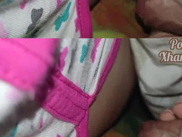 Stepsister's hand secretly helps me cum two times