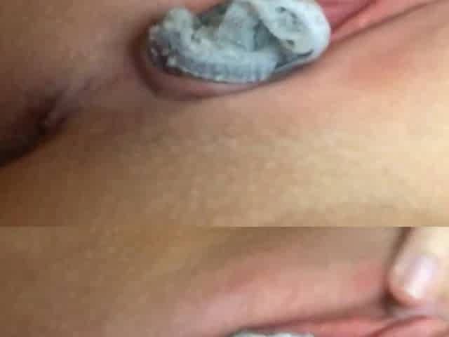 Squirting with pants in my vagina