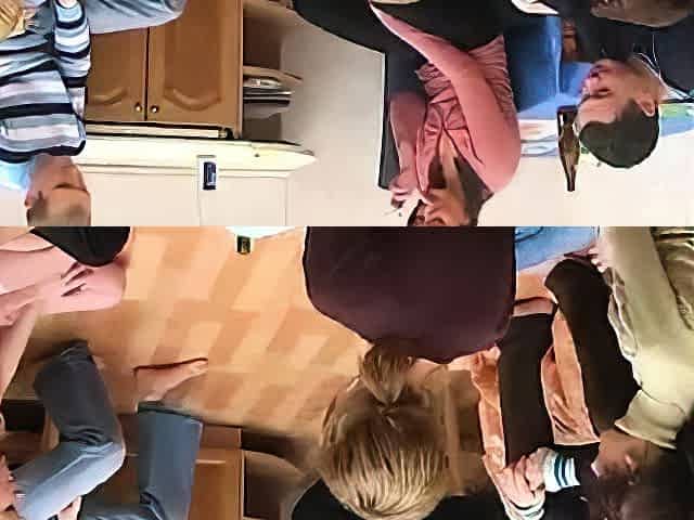 Amateur British group sex guys and females group sex video