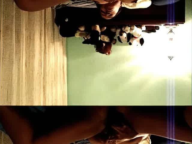 Home alone doing it for hubby
