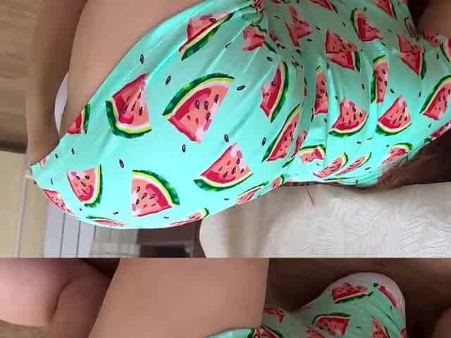 Stepmom got stuck under the bed again and I'm fucking her tight ashole really hard