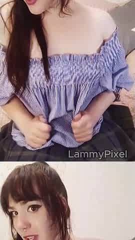Slutty angel Lammy Pixel, vibrator and sex toy toy