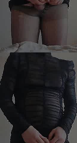 Soft-love button Sissy Play in Sheeer Costume