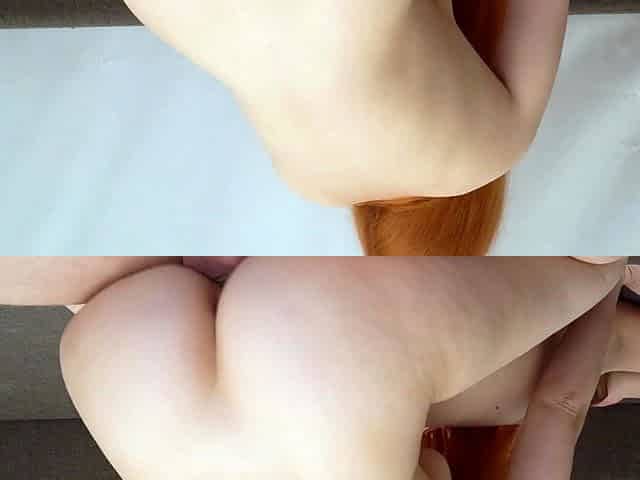 Rough cowgirl riding and doggy creampie