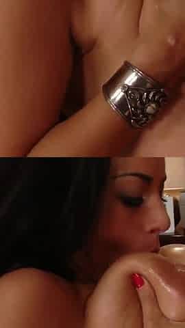 Angelica Raven a cheating whore with big silky boobs and dark hair loves to get turned on and pleasured