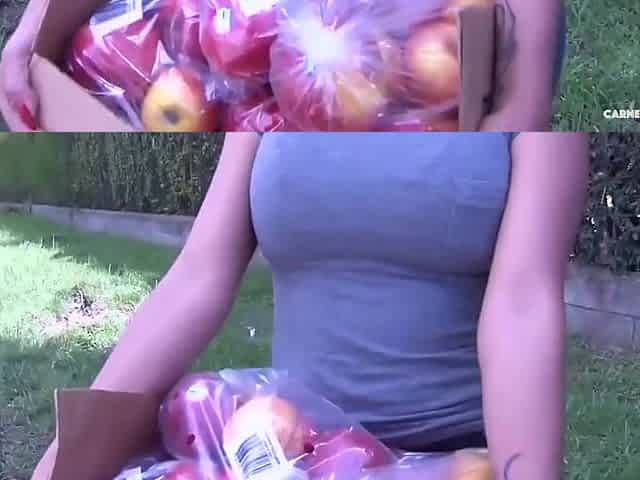 Cute Redhead Colombian Newbie Gets Cum On Tits In Hot Pickup And Fuck