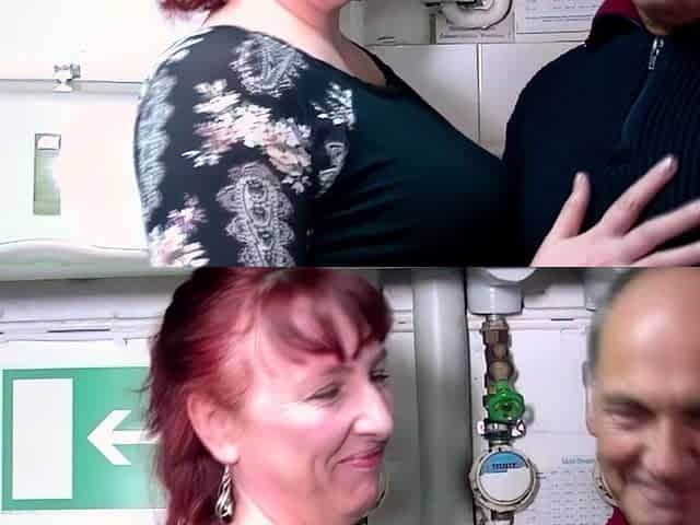 German old housewife flirts on the street and gets fucked