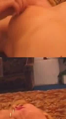 Fantastic Blonde MILF with Big Pussy Lips Masturbates with Dildo and Pisses in the Bathroom