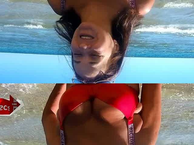 Sexy MILF's Orgasmic Shower After Beach Blowjob