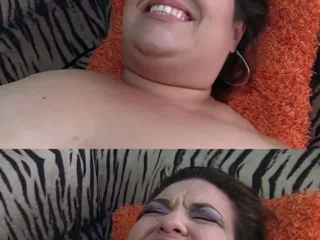 Mexicana blowjob with her big boobs