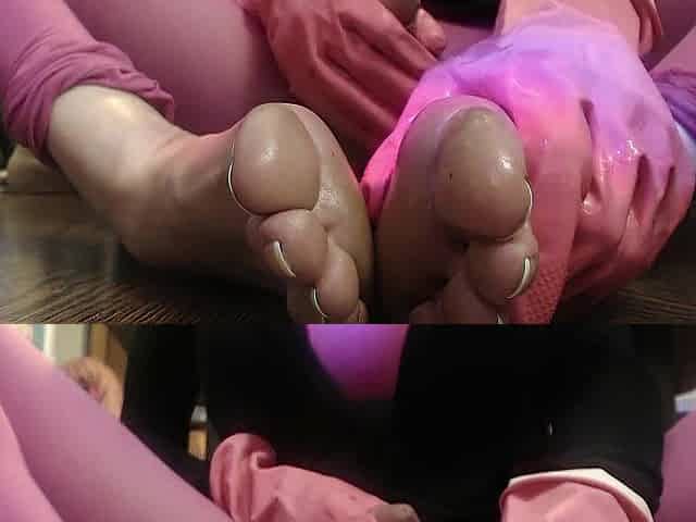 Amber Mei Neil - Pissing On My Sissy Soles and Toes Close-up