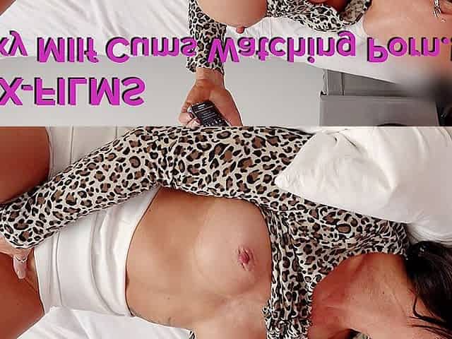 Sexy MILF Cums Watching Porn.!