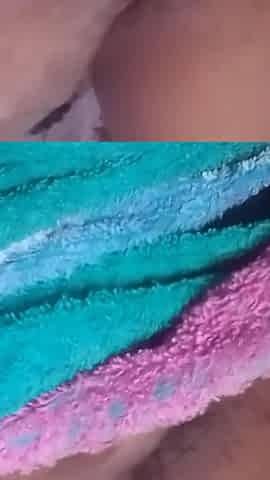 Closeup Rubbing My Hairy Pieced Pink Black Pussy