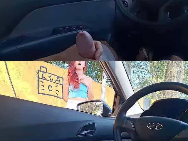 Risky masturbation in public for a hottie who liked it