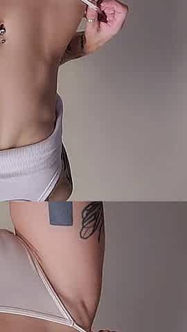 Sexy Tease: Slim Skinny Goddess in White