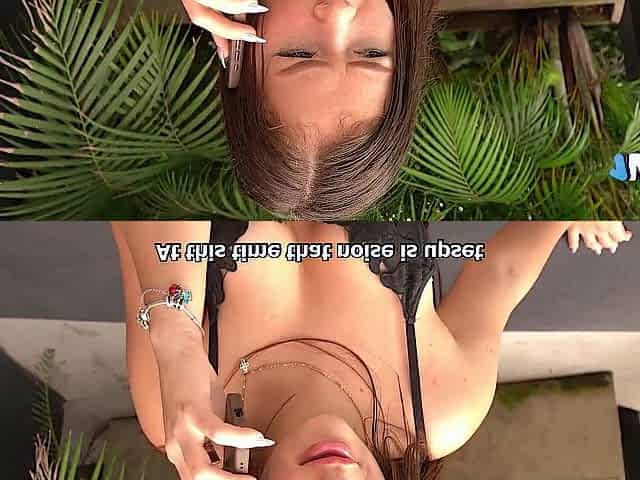 Small butt Colombian hottie bangs with 2 Spanish schlongs