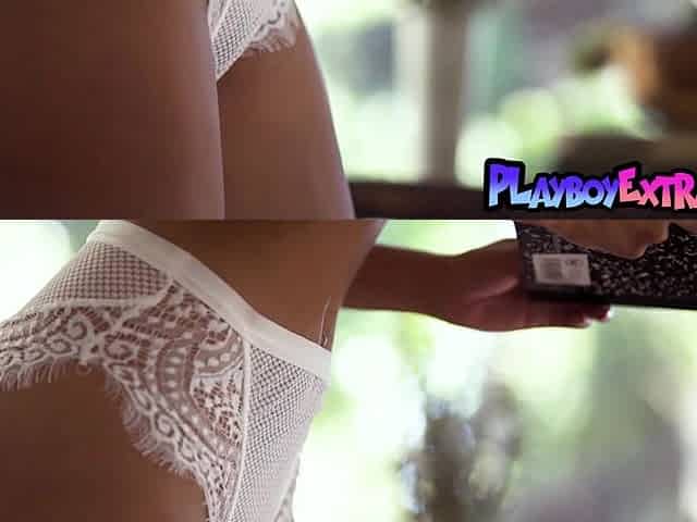 Asian teen bookworm Lily shows her pussy