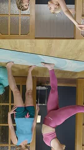 Yoga with Stepmom Turns Into Facesitting Lesbian Sex