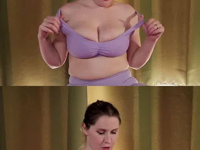 Busty Emma Shay performs nude Yoga and Masturbates