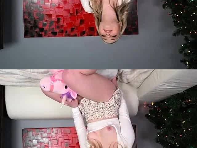 Sexy Blonde Rides Sex Machine
