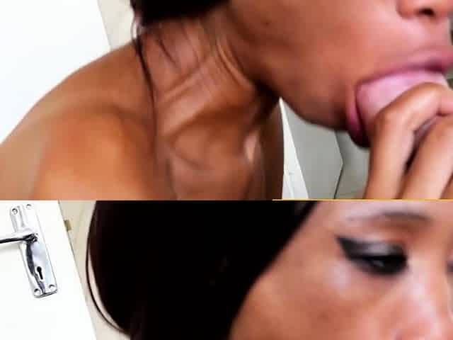 This EBONY MILF has a HUSBAND at home
