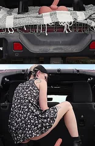 Jeep Adventure Dildo Fuck