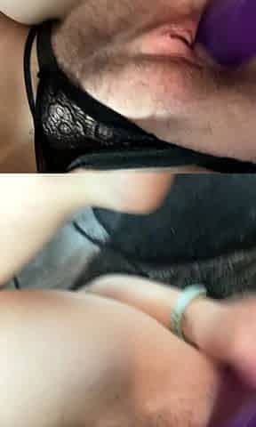 Masturbating babe toys herself