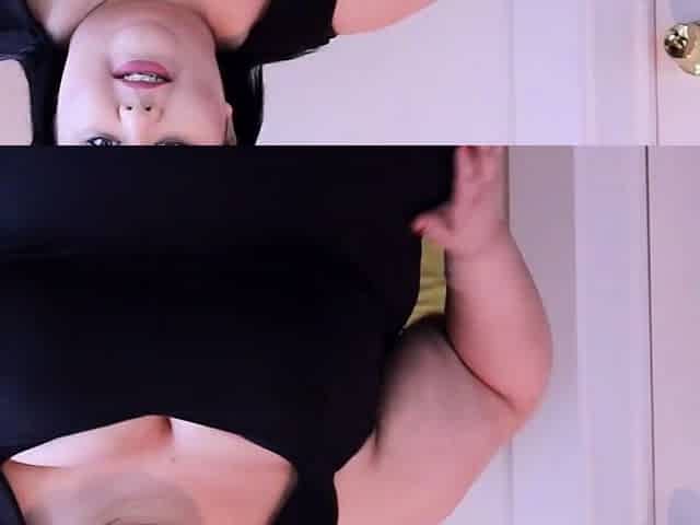 Cute curly brunette solo webcam masturbation